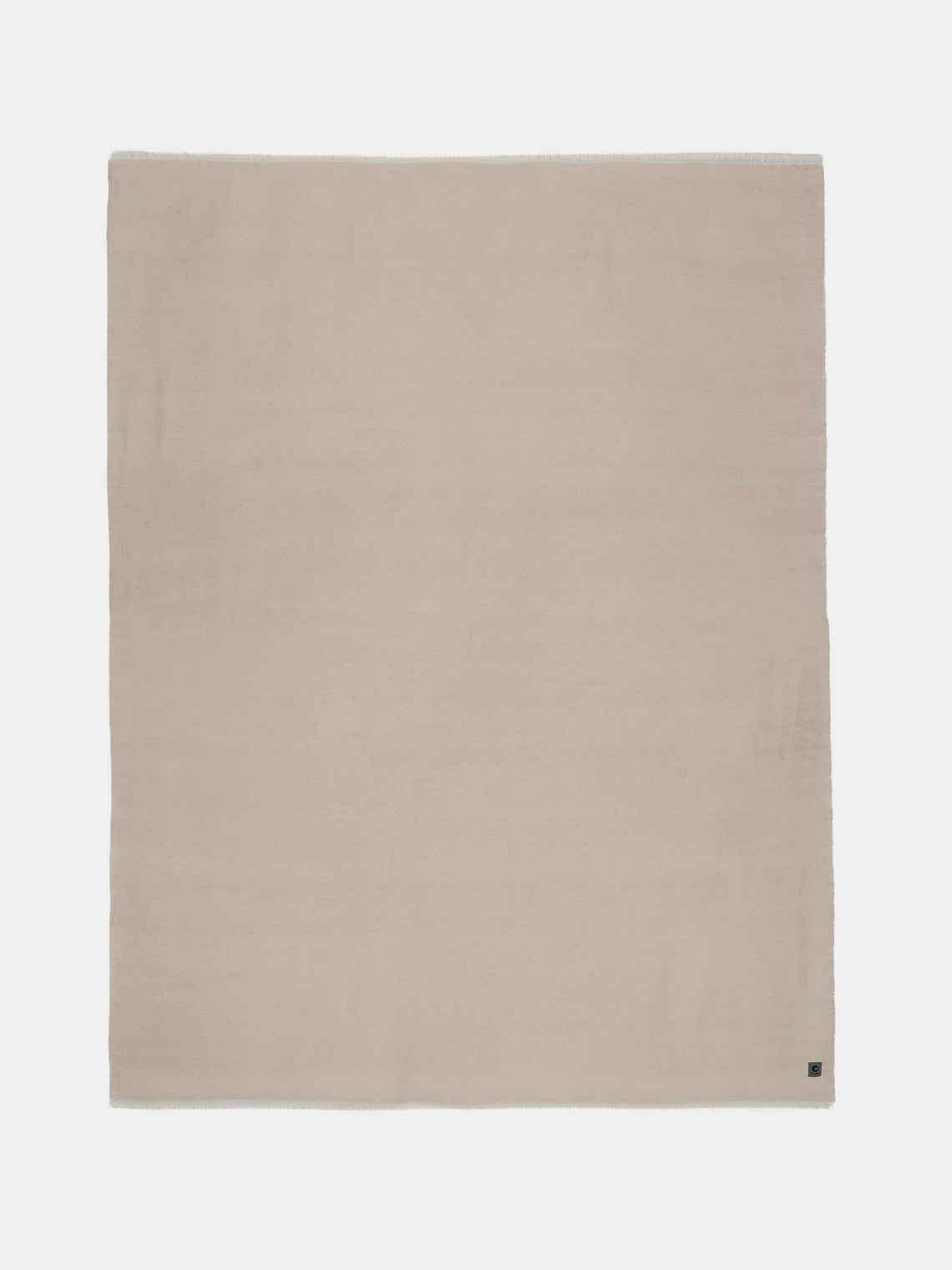 Denis Colomb - Cashmere Reversible Bed Blanket (110in/2.8m) - White - ABASK - 