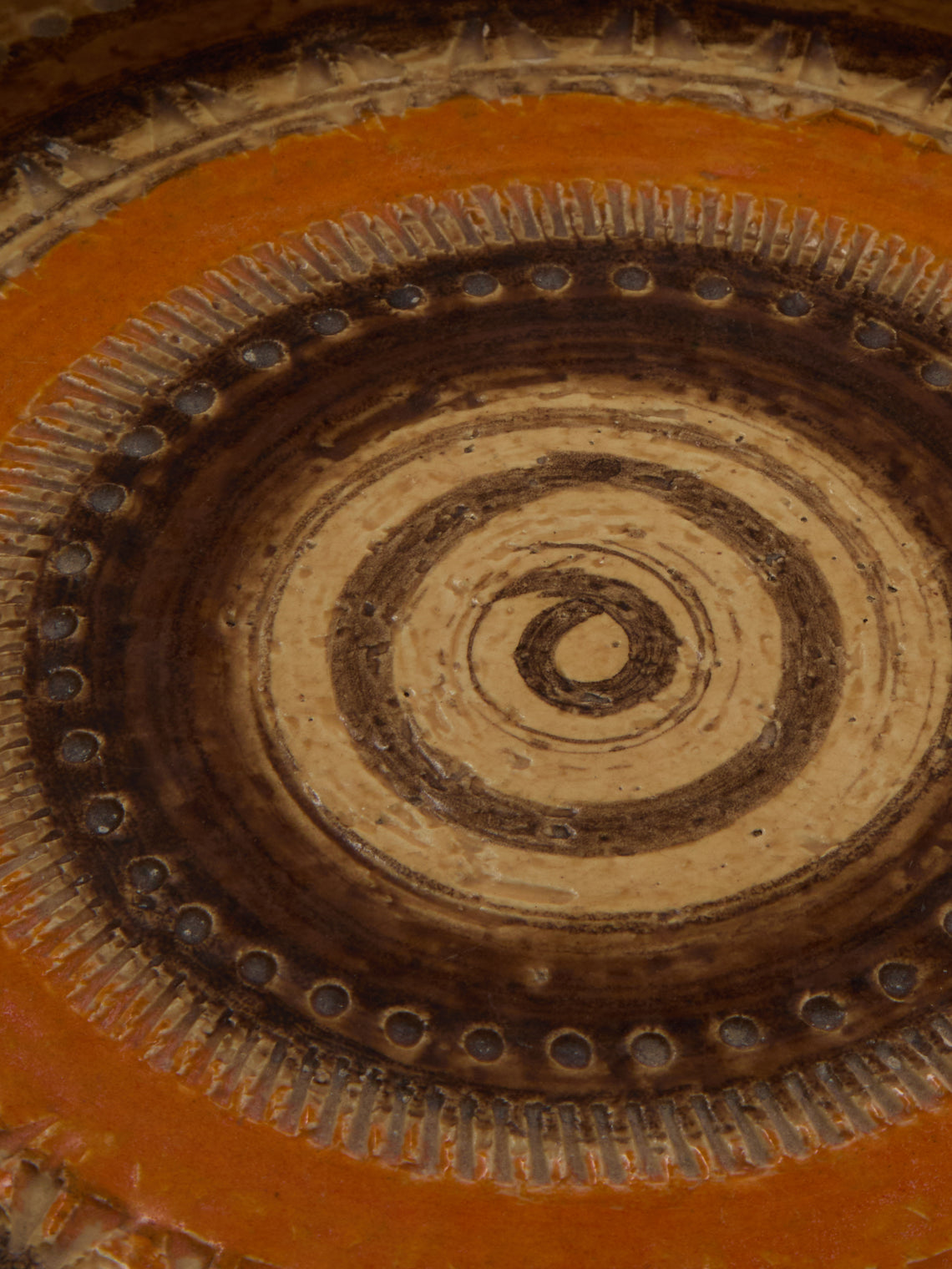 Antique and Vintage - 1960s Bitossi Sahara Ceramic Bowl - Beige - ABASK