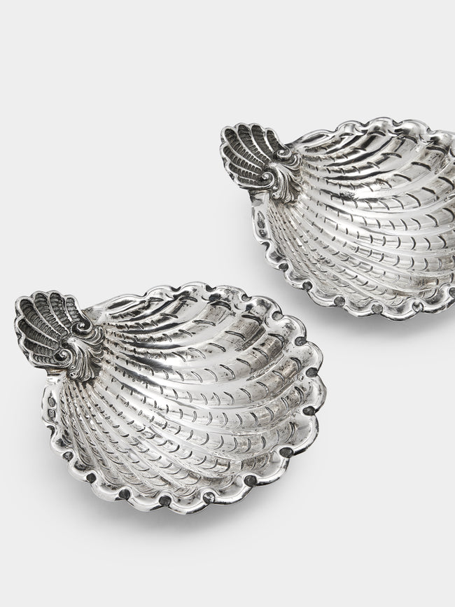 Antique and Vintage - 1940s Solid Silver Shell Dishes (Set of 2) -  - ABASK