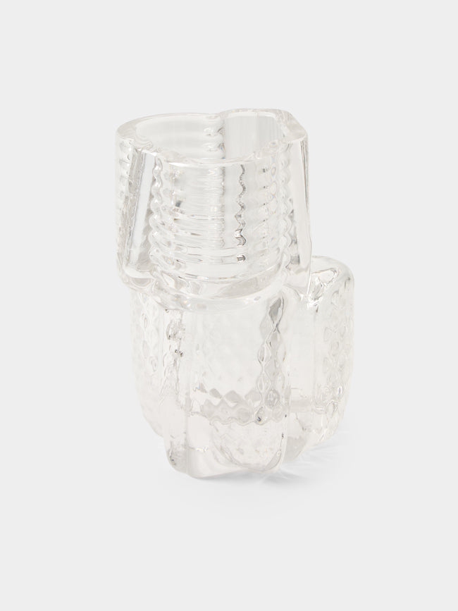 Hana Hillerová - Remix Hand-Blown Glass Vessel (9in/23cm) - Clear - ABASK - 