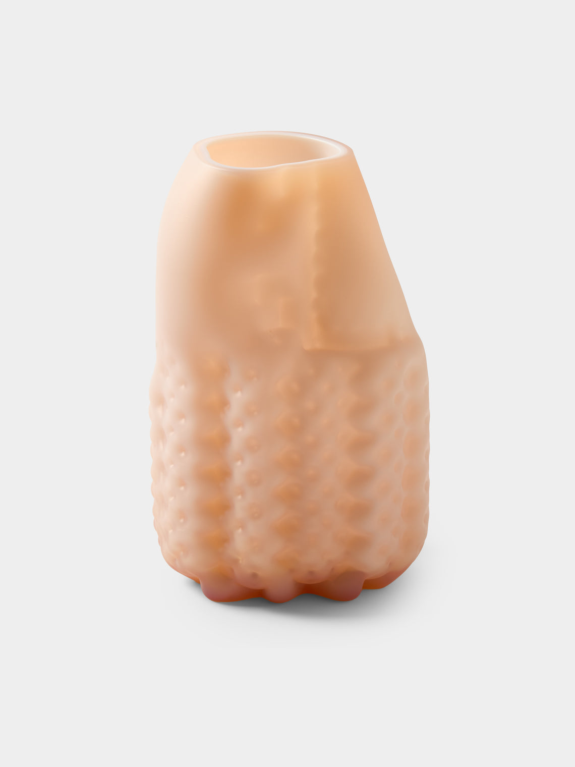 Hana Hillerová - Remix Hand-Blown Glass Vessel (14.5in/37.5cm) - Pink - ABASK