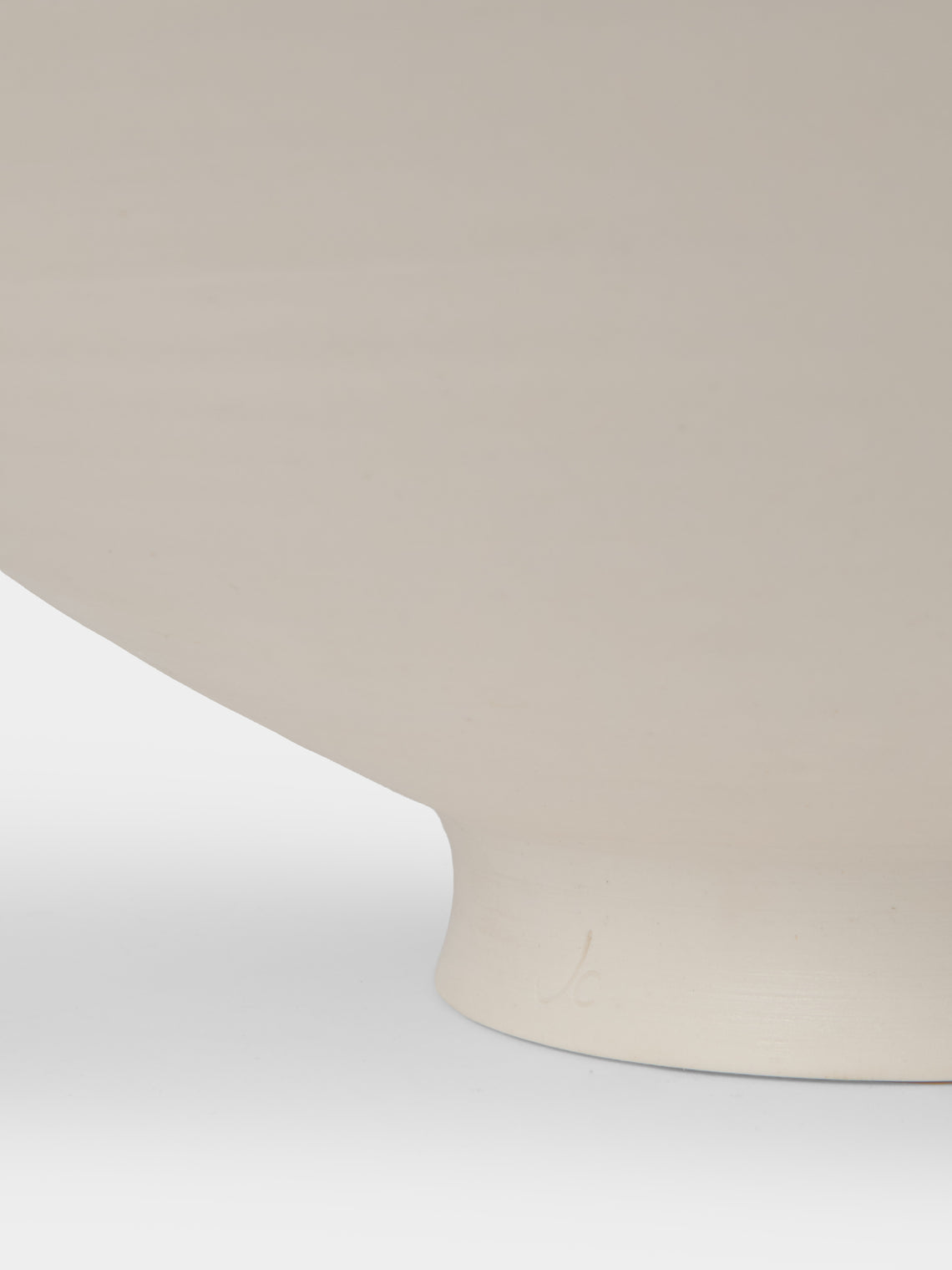 Johanne Coker - No. 4 Hand-Thrown Porcelain Bowl - White - ABASK