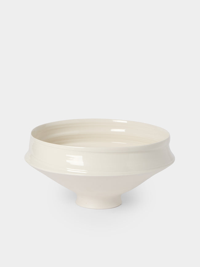 Johanne Coker - No. 4 Hand-Thrown Porcelain Bowl - White - ABASK - 