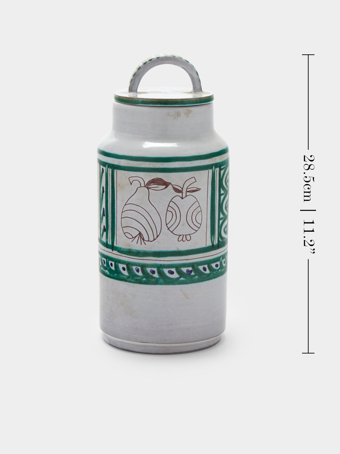 Antique and Vintage - Mid-20th-Century Michel Barbier Apples and Pears Ceramic Jar - Multiple - ABASK