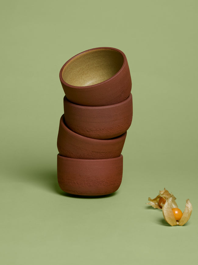 Andrea Tsang - Terra Stoneware Small Bowls (Set of 4) - Natural - ABASK