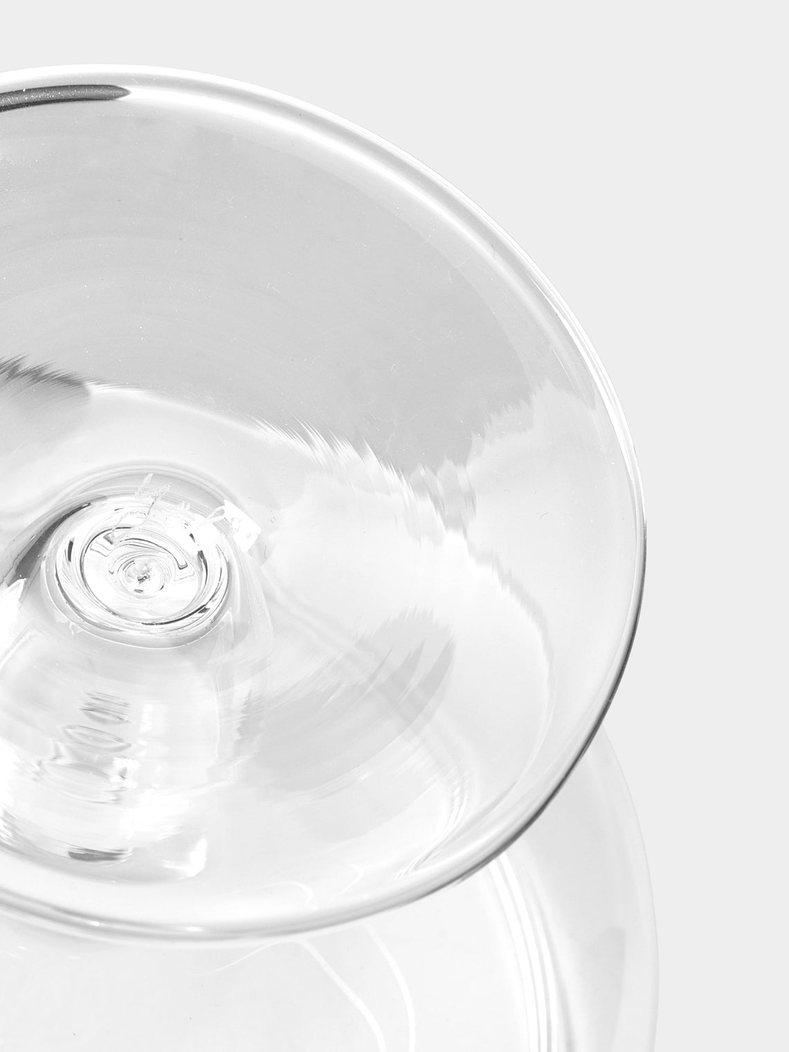 Yali Glass - Hand-Blown Murano Glass Ice Cream Sundae Serving Bowl - Clear - ABASK