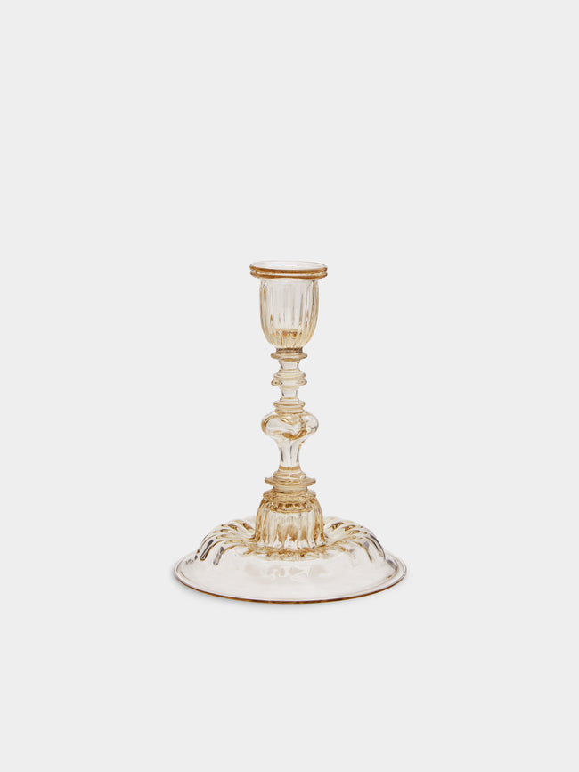 Bollenglass - Hand-Blown Glass Small Candlestick -  - ABASK - 