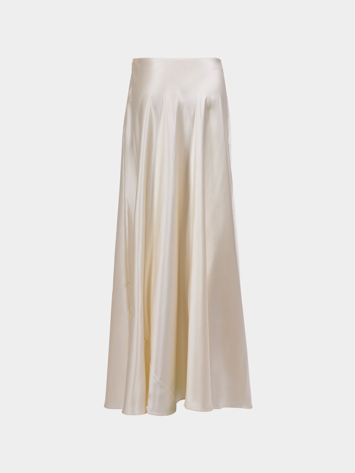 Heirlome - Antonia Silk Long Skirt | Size: S - Ivory - ABASK