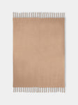 Lena Rewell - Handwoven Solid Mohair Blanket (118in/3m) - Natural - ABASK - 