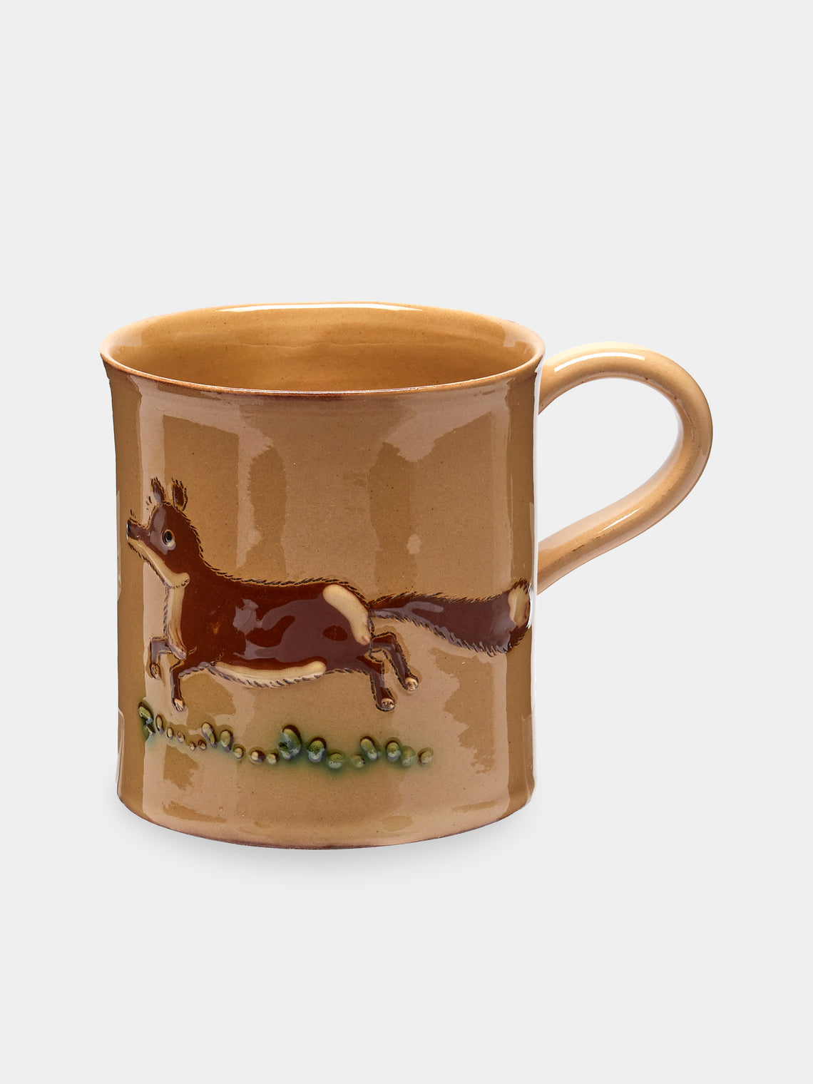 Poterie d’Évires - Animals Hand-Painted Ceramic Mugs (Set of 6) - Cream - ABASK