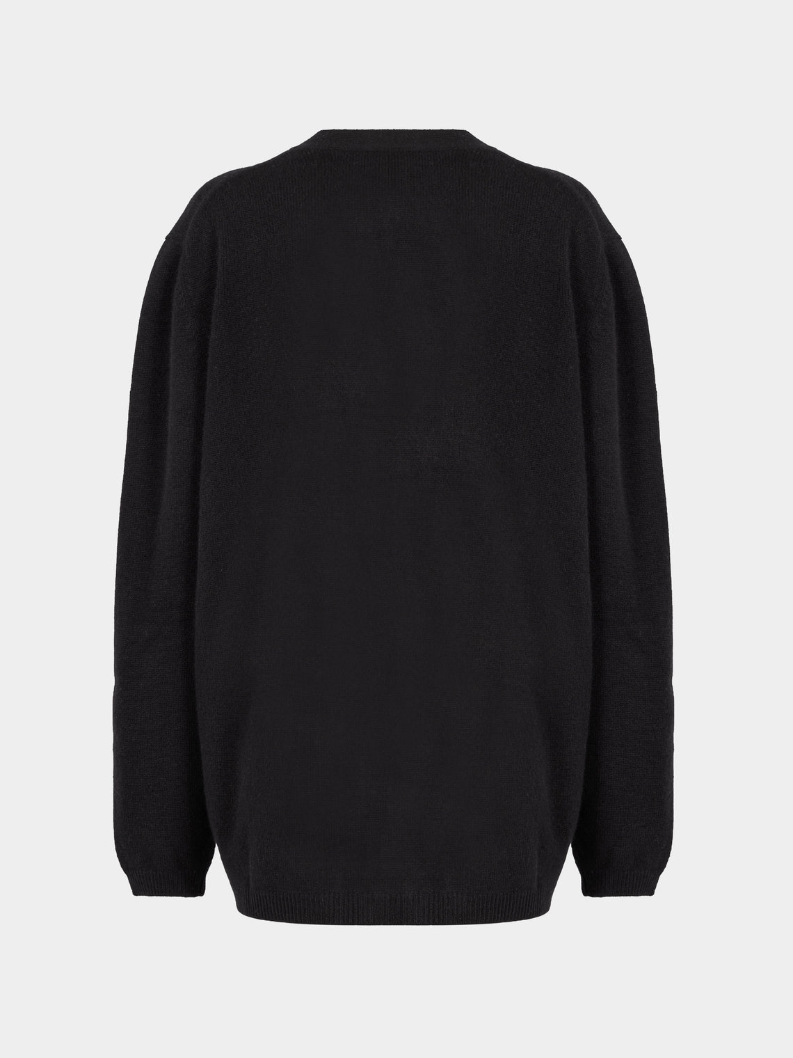 Denis Colomb - Cashmere Boyfriend Cardigan | Size: S - Black - ABASK