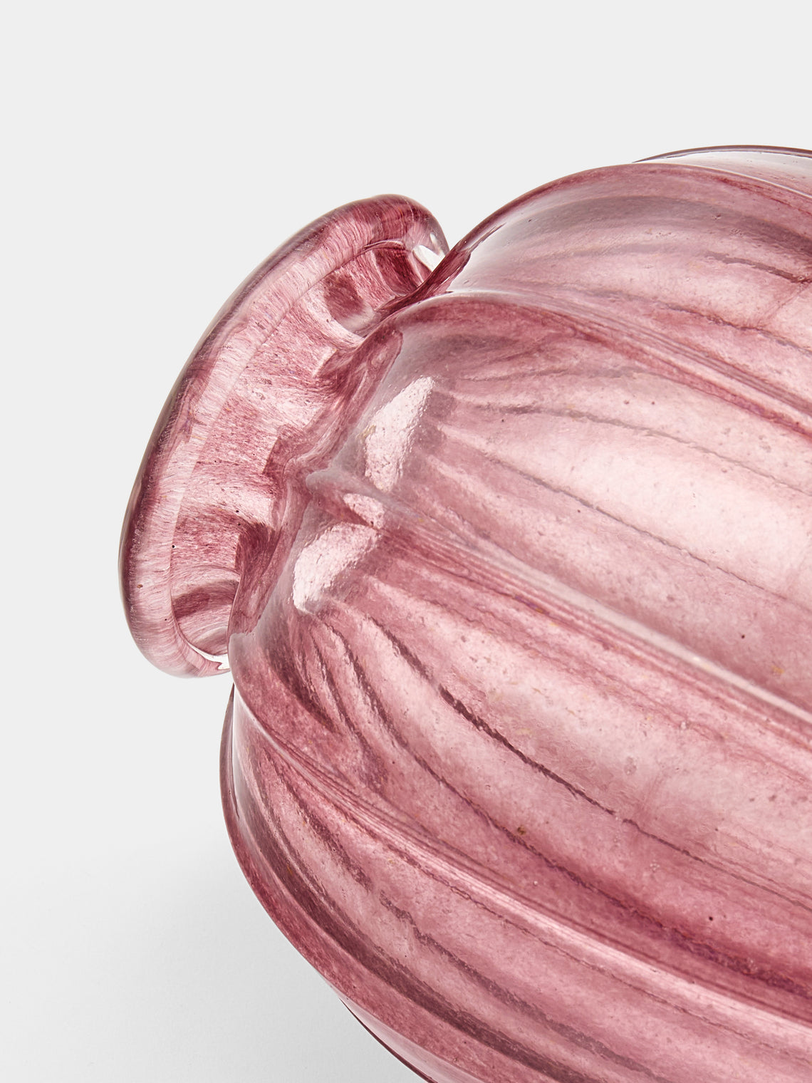 Antique and Vintage - 1920s Cappellini Glass Vase - Pink - ABASK