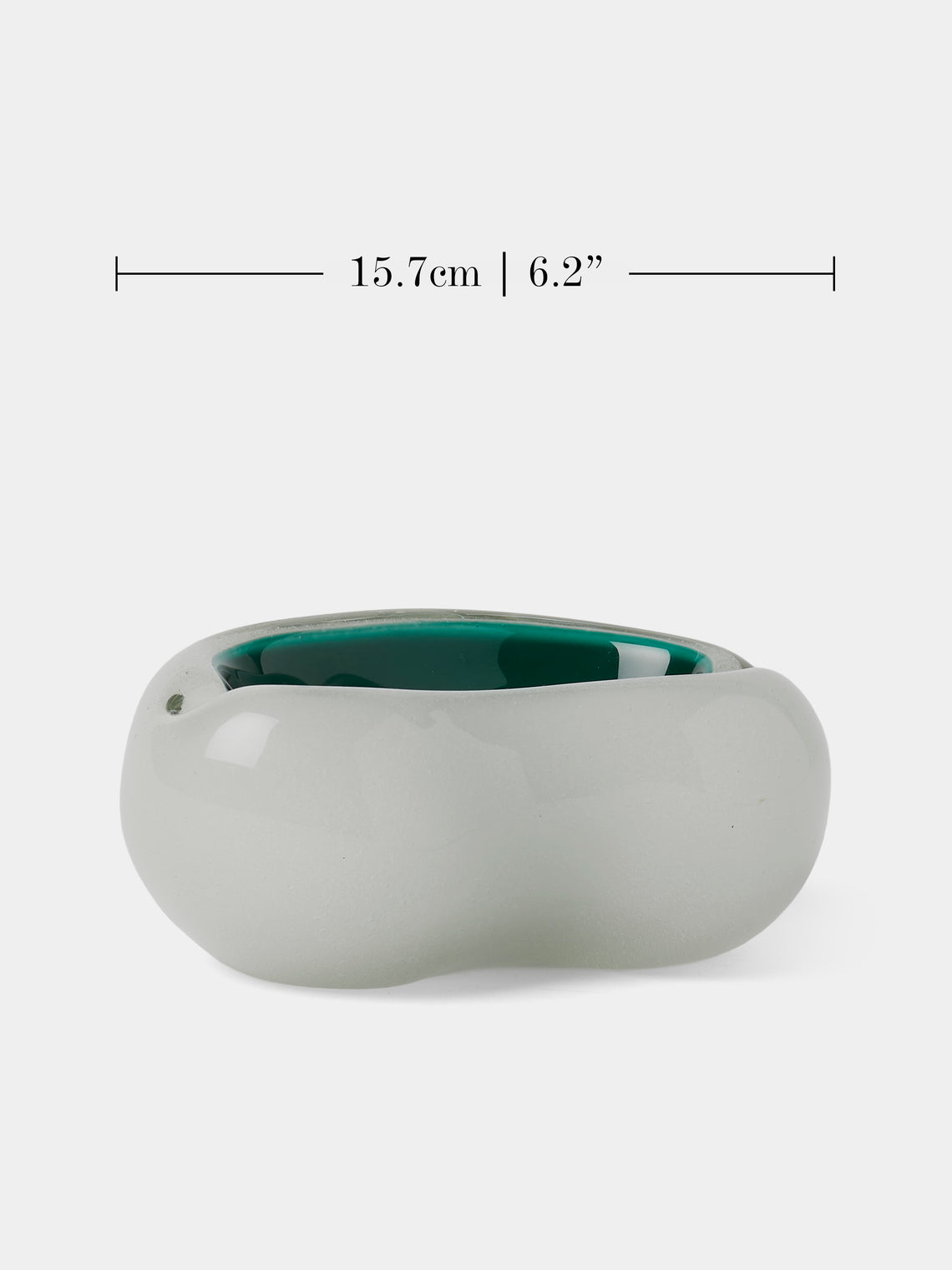 Antique and Vintage - 1950s Seguso Murano Glass Ashtray - White - ABASK