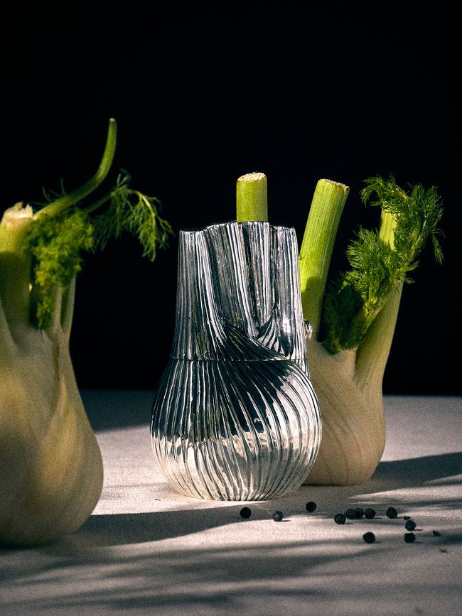 Silver - Fennel Sterling Silver Pepper Mill - Silver - ABASK