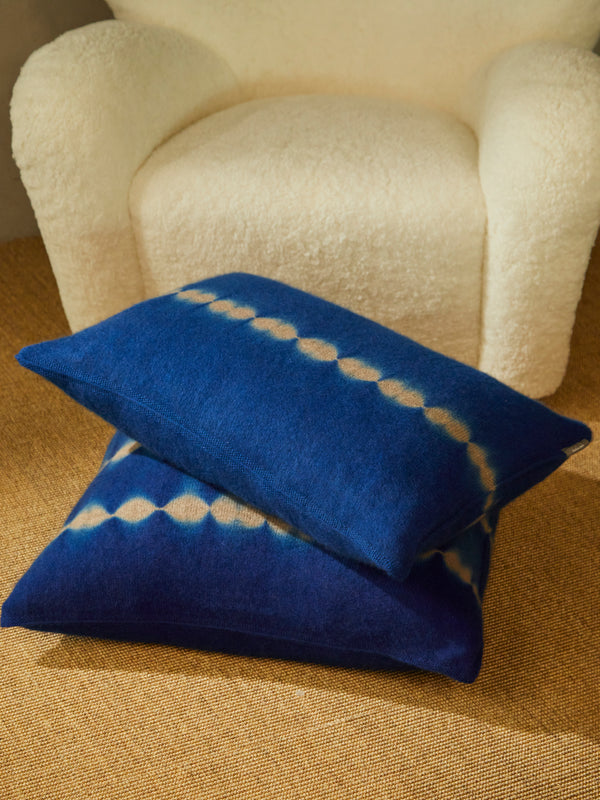 Suzusan - Shibori Cashmere Cushion -  - ABASK
