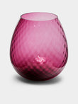 NasonMoretti - Macramé Hand-Blown Murano Glass Large Hurricane Candle Holder -  - ABASK - 