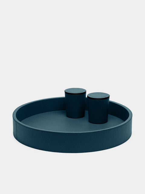 Giobagnara - Arena Leather Dice Set - Blue - ABASK - 