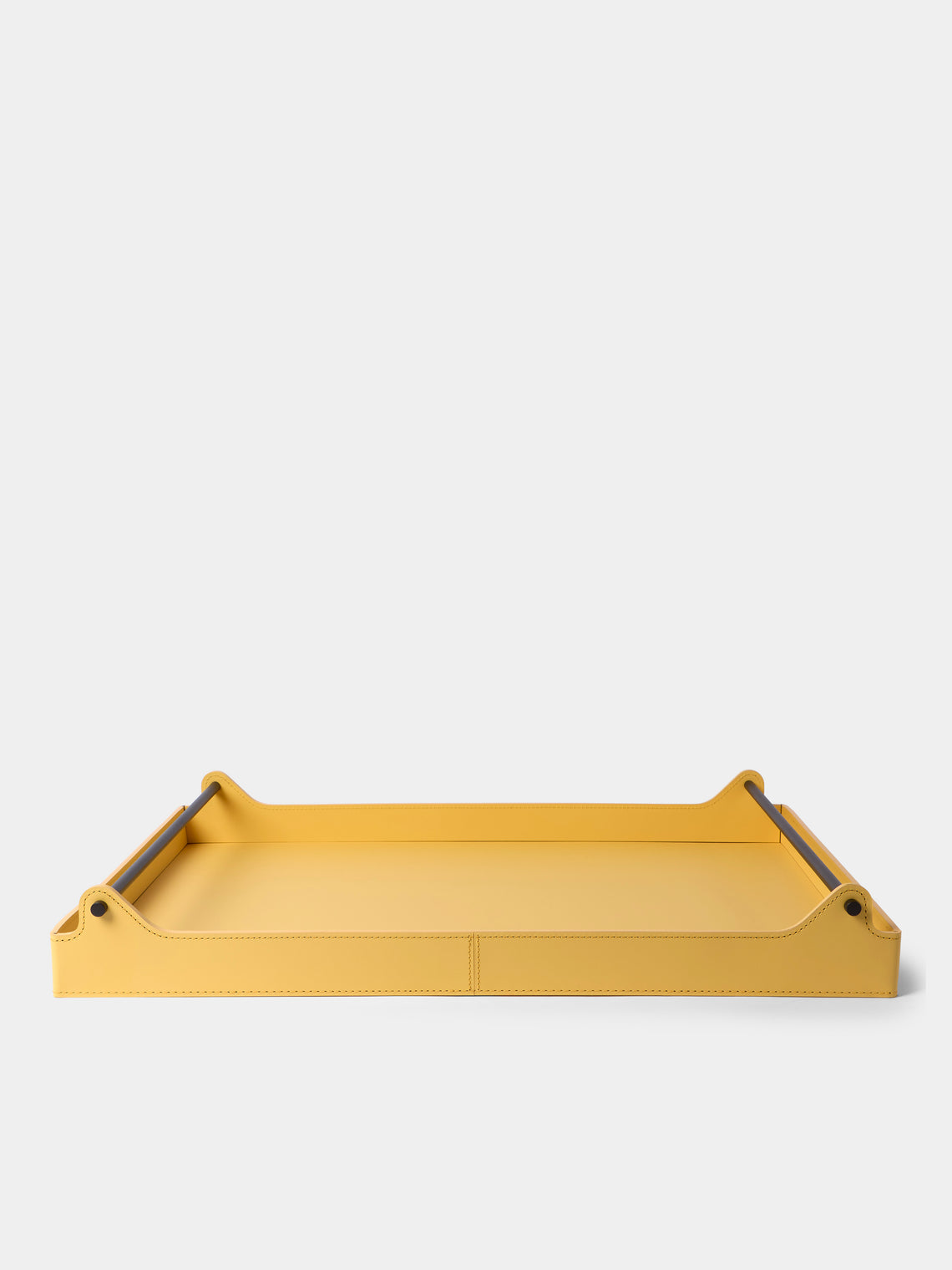 RUDI - Circuit Leather Tray (24in/60.5cm) - Yellow - ABASK