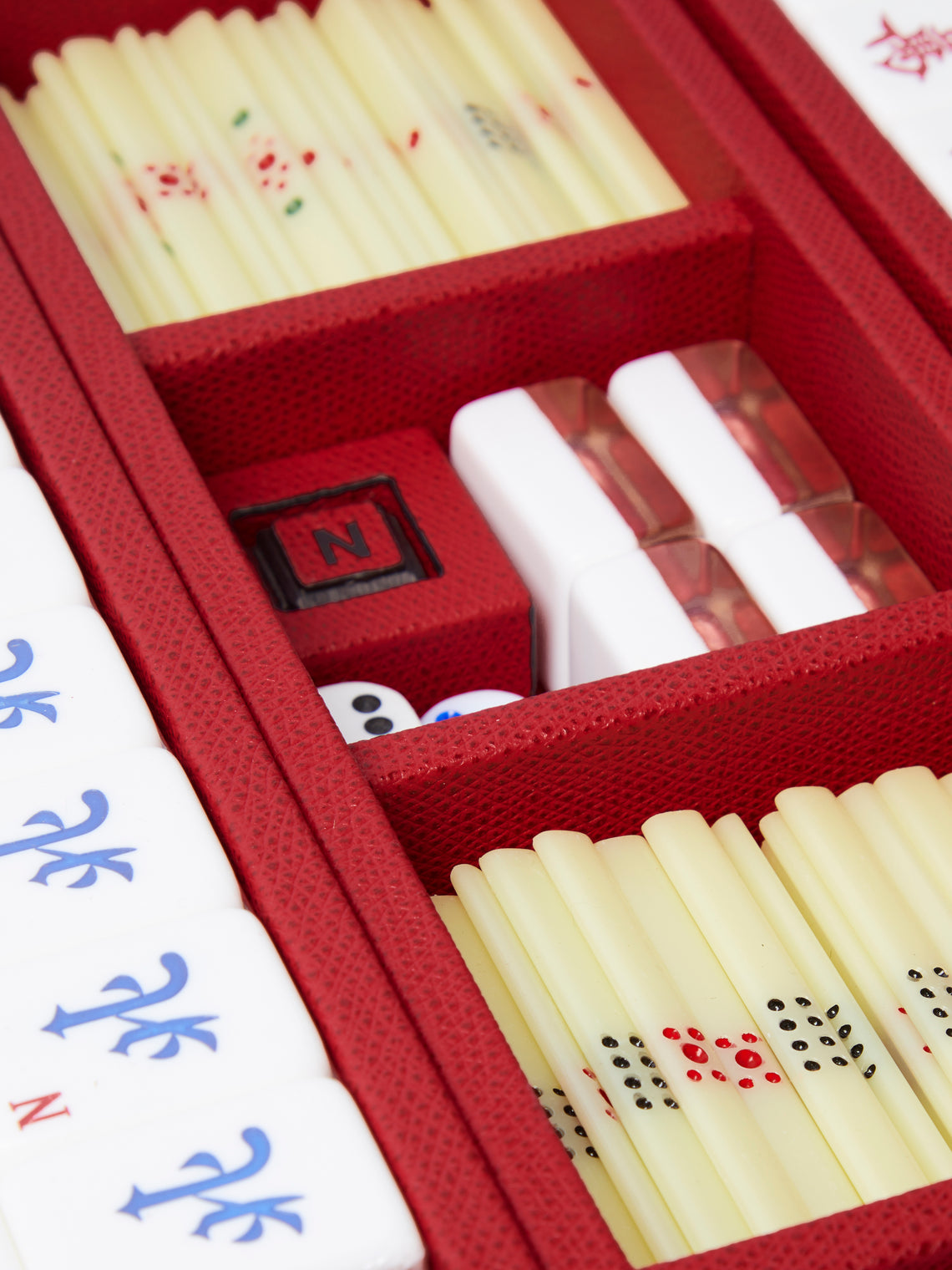 Leather Mahjong Set