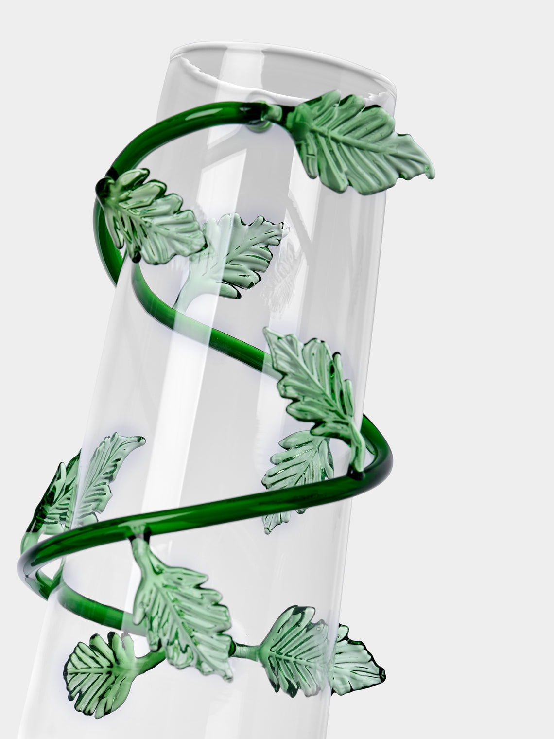 Casarialto - Liana Hand-Blown Glass Bud Vase (11in/28cm) - Clear - ABASK