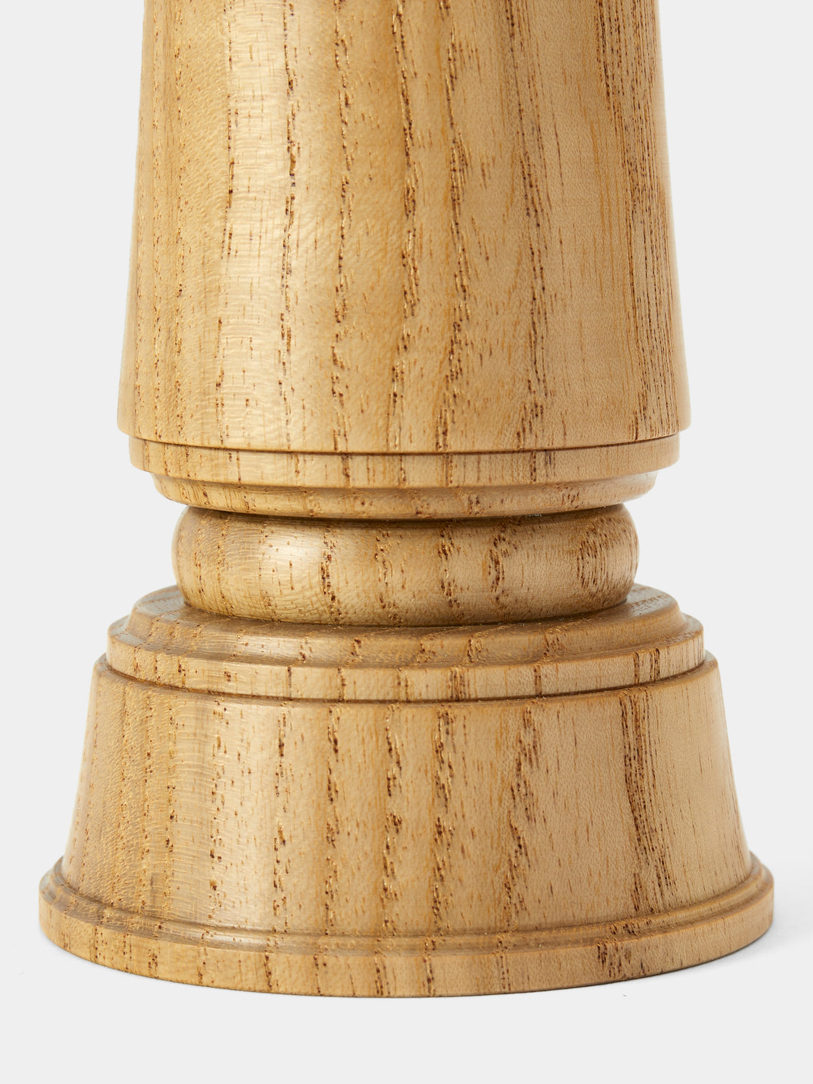Yamani Woodworks - Hand-Turned Wood Salt Mill (7in/17.5cm) - Brown - ABASK