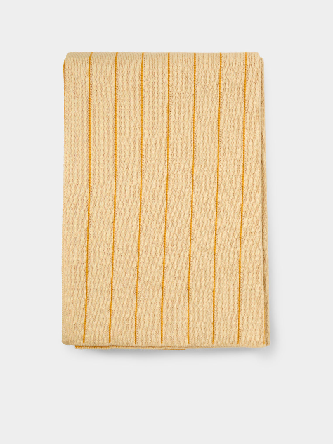 The Stroud - Cornfield Cotswold Lion Wool Blanket (82in/2.1m) - Yellow - ABASK