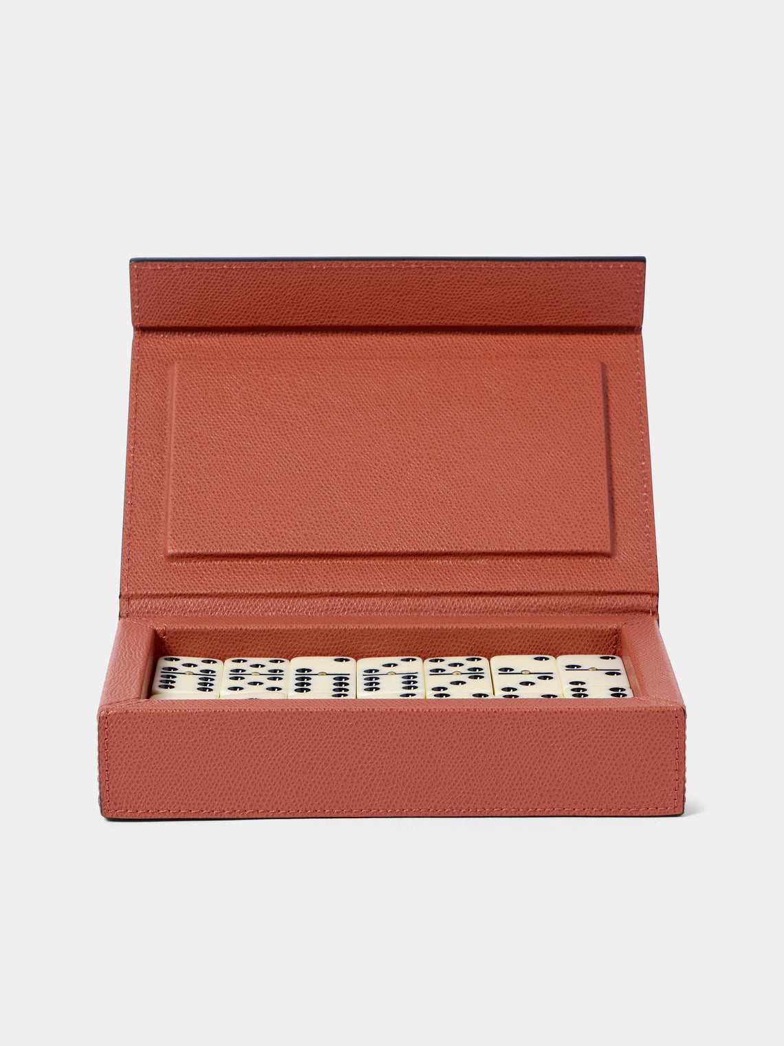 Giobagnara - Parma Leather Dominoes Set - Red - ABASK - 