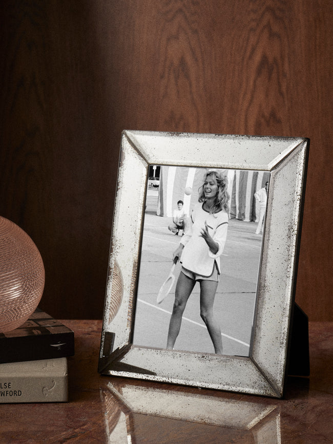 Borgo delle Tovaglie - Firenze Mirrored Glass Photo Frame - Silver - ABASK