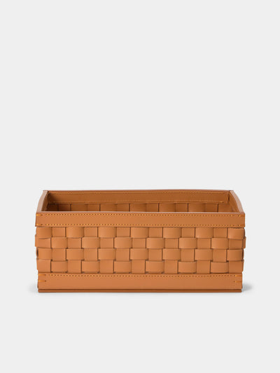 Riviere - Barcelona Water-Resistant Leather High Basket - Tan - ABASK - 