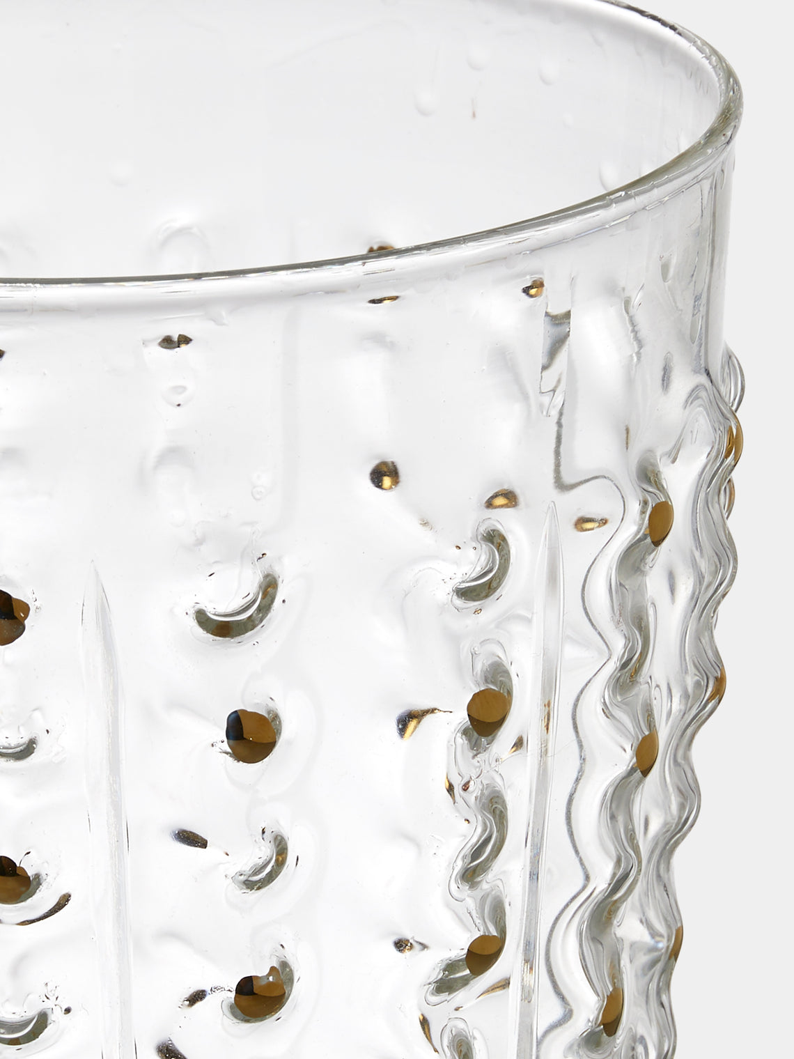 Alya Tannous - Hand-Blown Glass Vase (8in/20cm) - Clear - ABASK