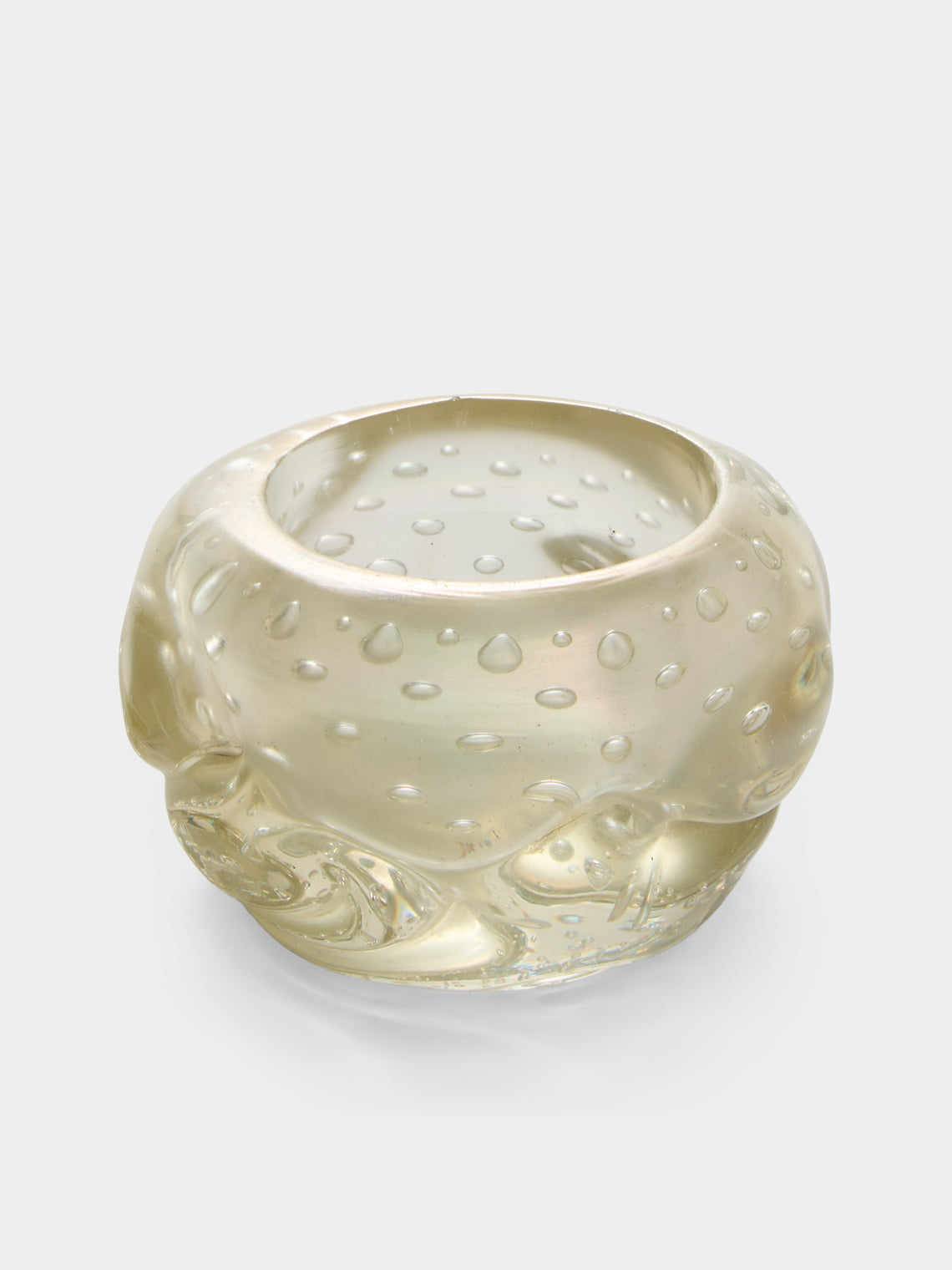 Antique and Vintage - 1940s V.A.M.S.A. Murano Glass Trinket Bowl - White - ABASK - 