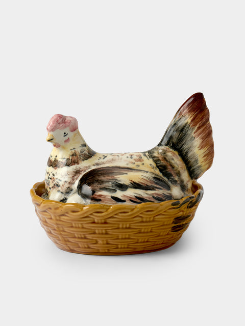 Antique and Vintage - 1940s Ceramic Chicken Dish - Multiple - ABASK - 