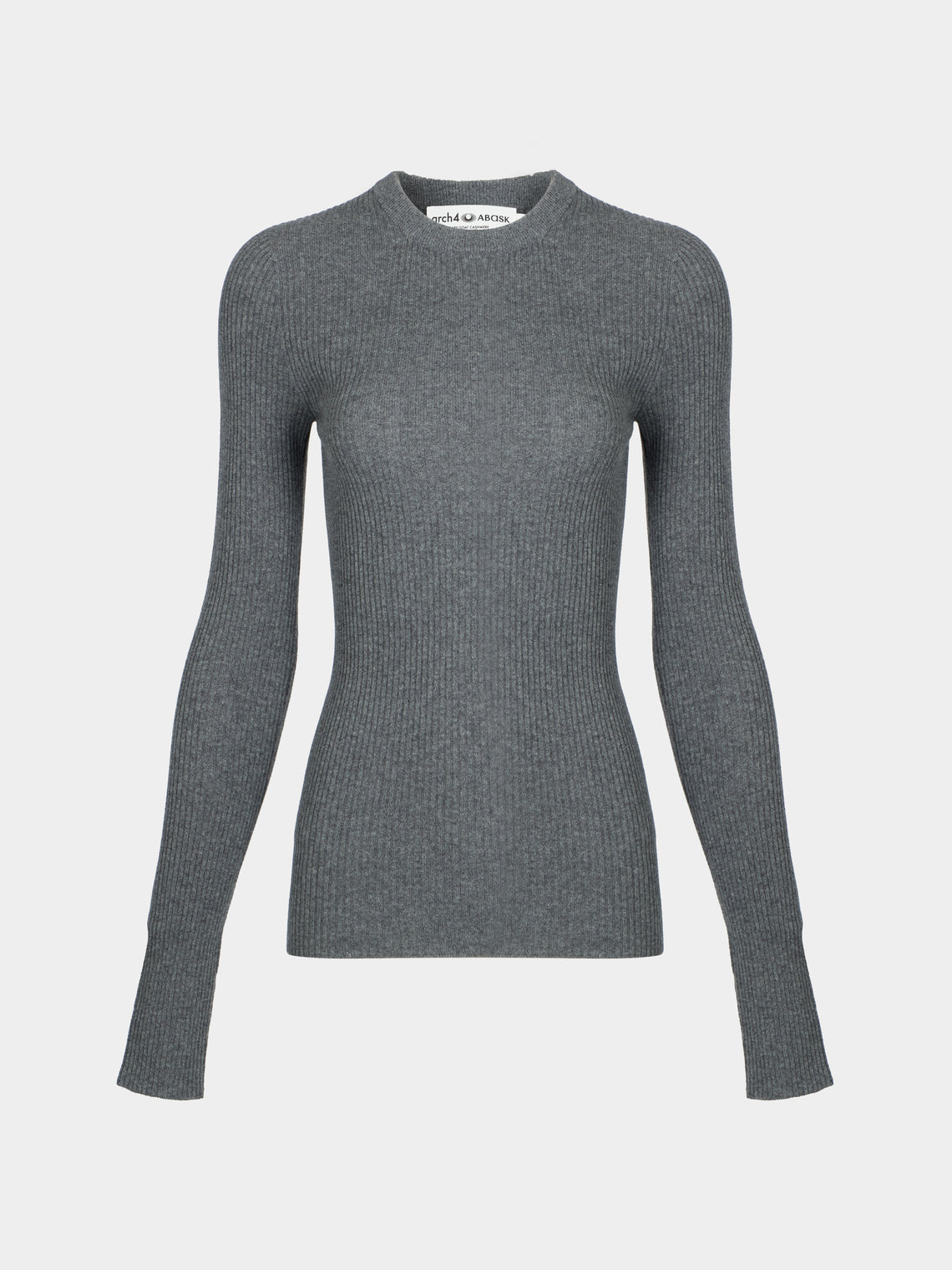 Arch4 - Celeste Baby Goat Cashmere Long-Sleeved Top | Size: S - Gray - ABASK - 