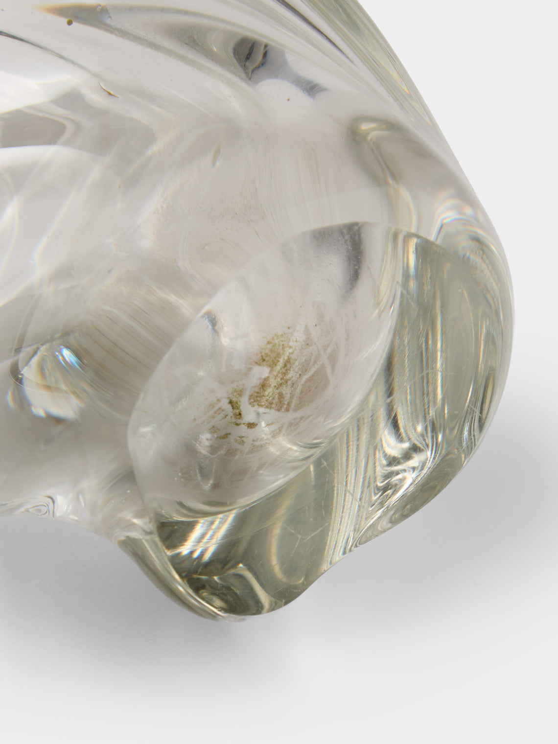 Antique and Vintage - 1950s Flavio Poli Sommerso Glass Bud Vase (7.5in/19cm) - Clear - ABASK