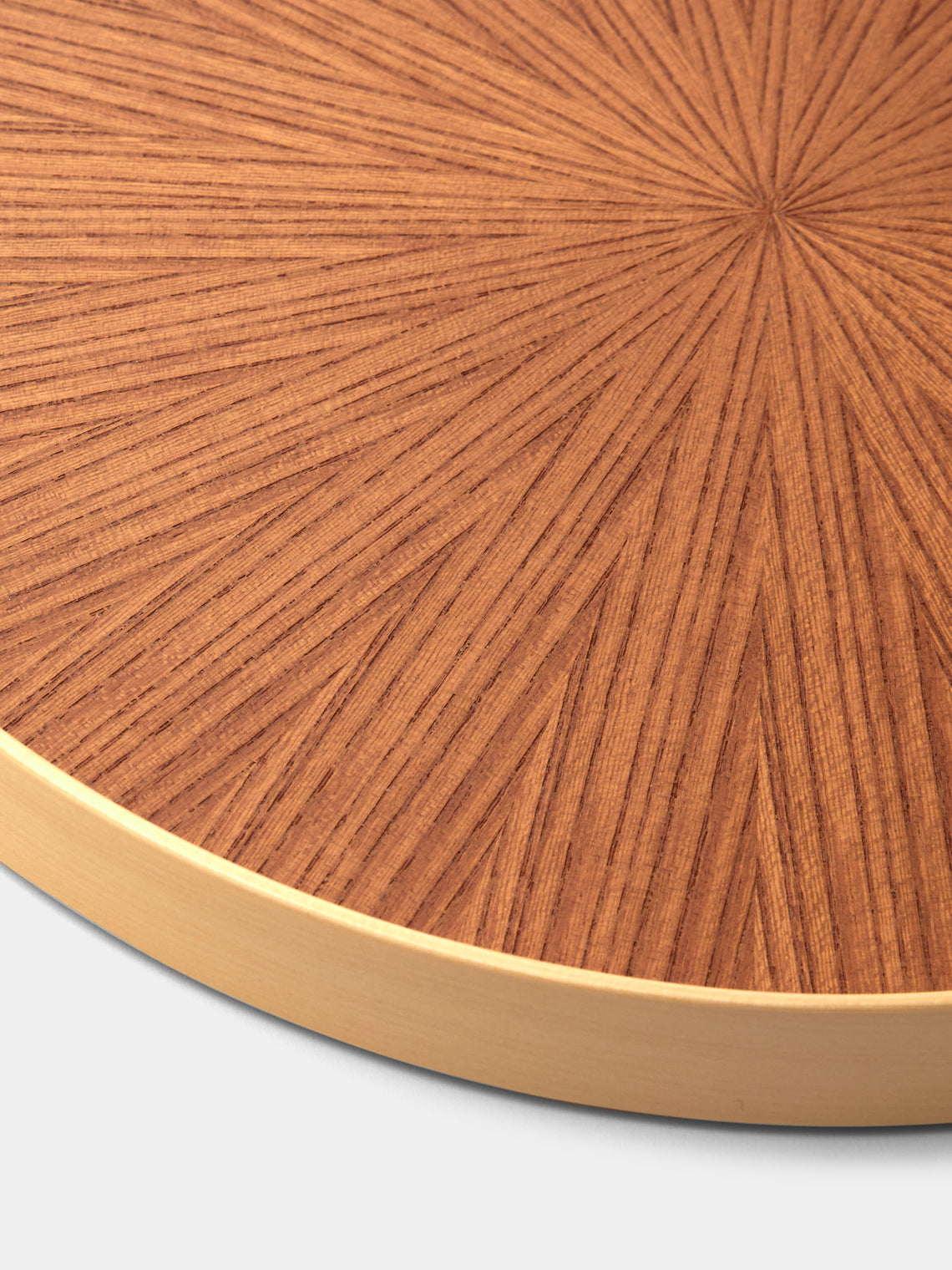 Mori Kougei - Rays Zelkova Wood Round Tray (11in/28cm) - Yellow - ABASK
