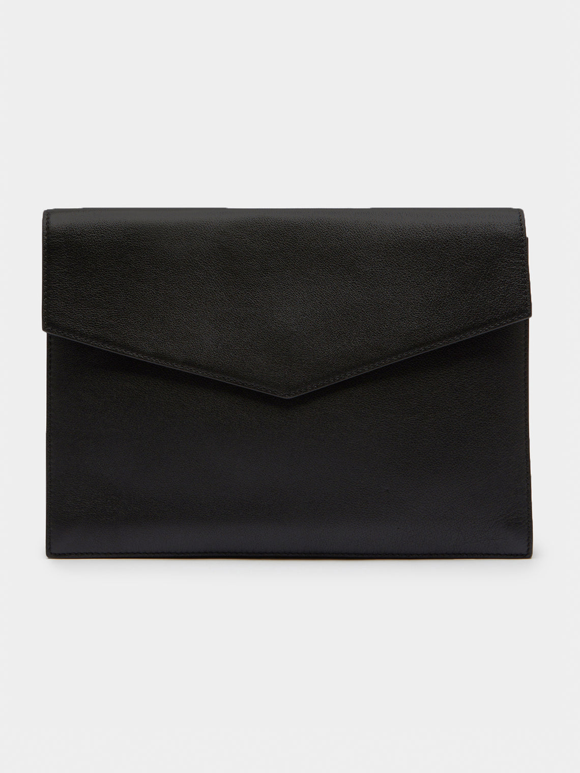 Métier - Leather Double Document Folio - Black - ABASK - 