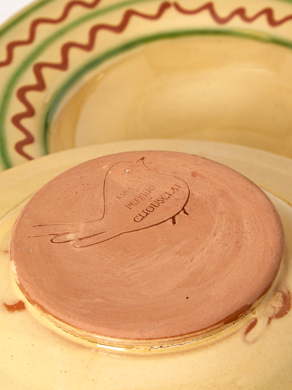 Poterie de Cliousclat - Hand-Painted Slipware Small Bowls (Set of 4) - Beige - ABASK