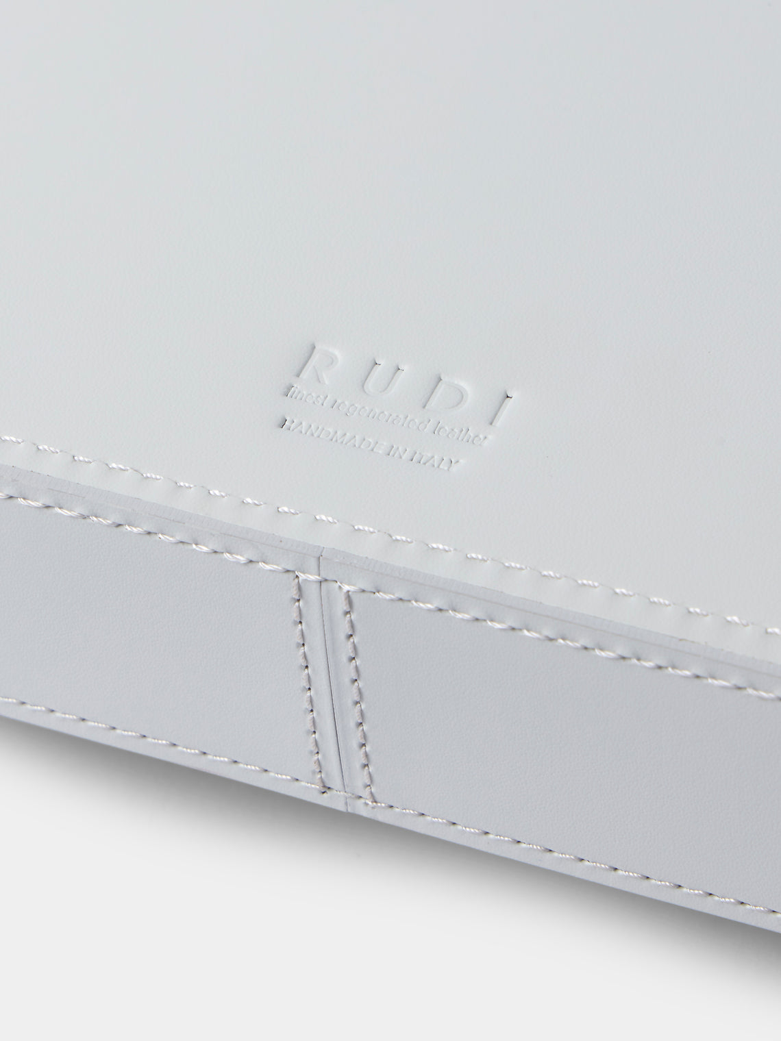 RUDI - Circuit Leather Tray (24in/60.5cm) - White - ABASK