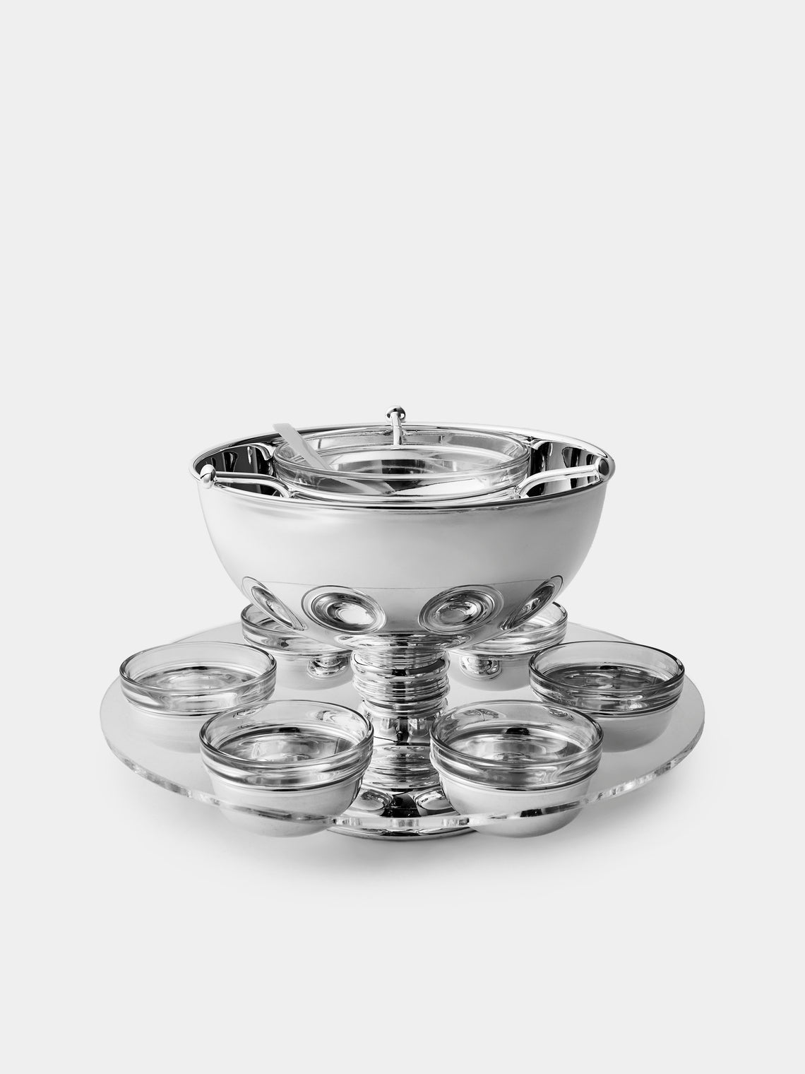 Greggio - Silver-Plated Caviar Bowl with Glasses - Silver - ABASK - 