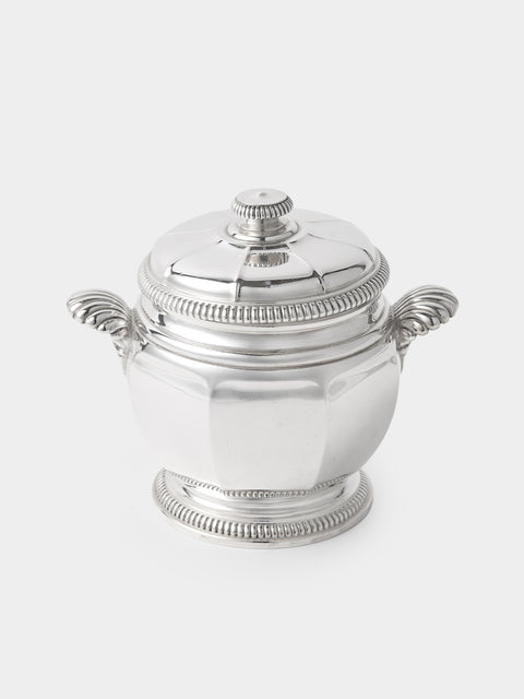 Antique and Vintage - 1930s Silver-Plated Sugar Bowl - Silver - ABASK - 