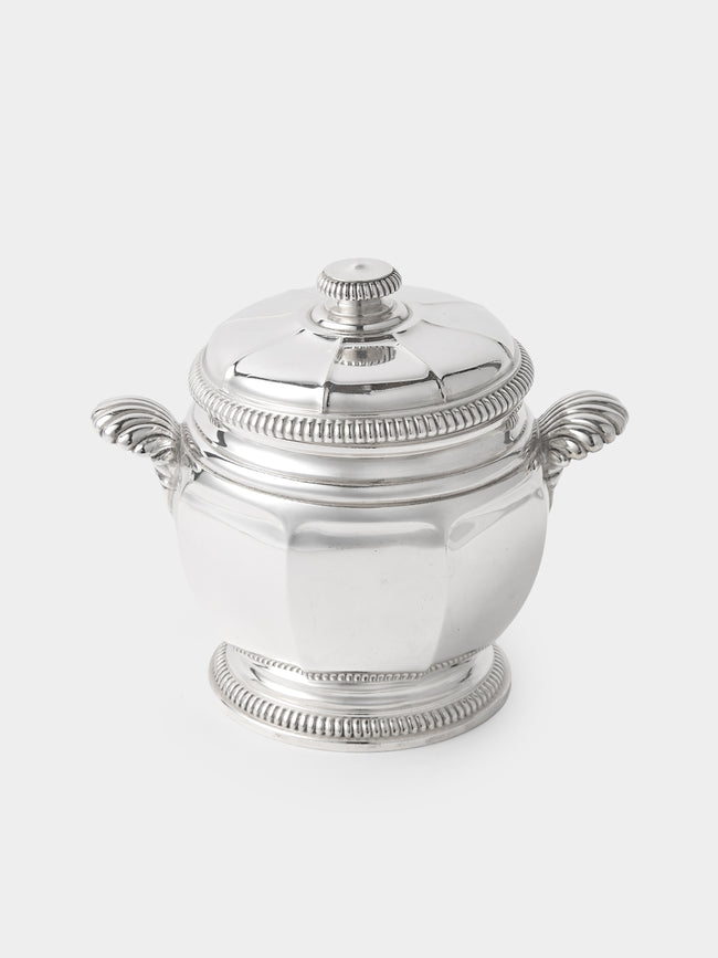 Antique and Vintage - 1930s Silver-Plated Sugar Bowl - Silver - ABASK - 