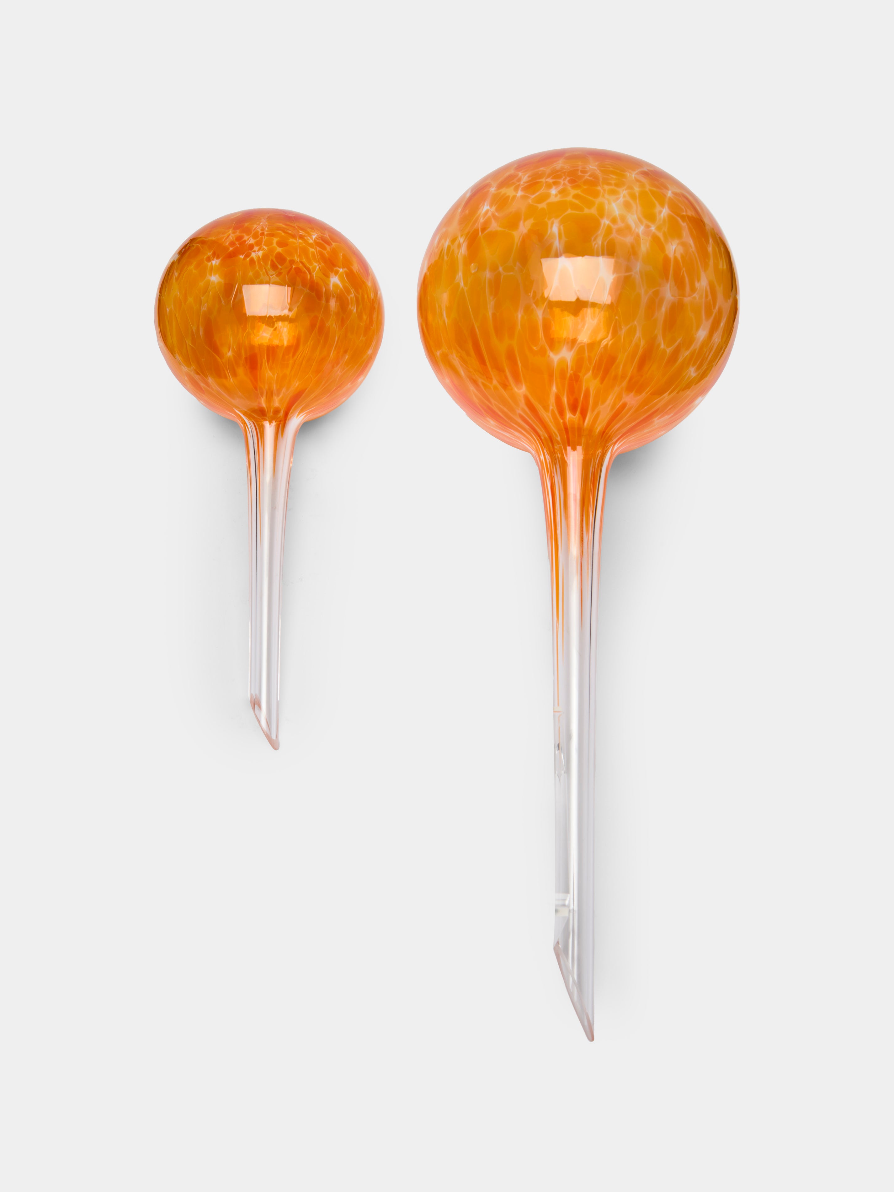 Using Diffusing Globes Orange Hand-Blown Crystal Mini Water-Diffusing Globes (Set of 2) by Dab ...