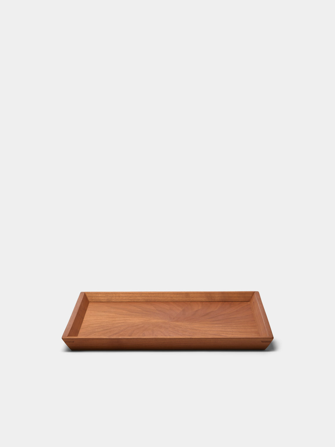 Mori Kougei - Poke Black Cherry Wood Square Tray (10.5in/26.5cm) - Brown - ABASK