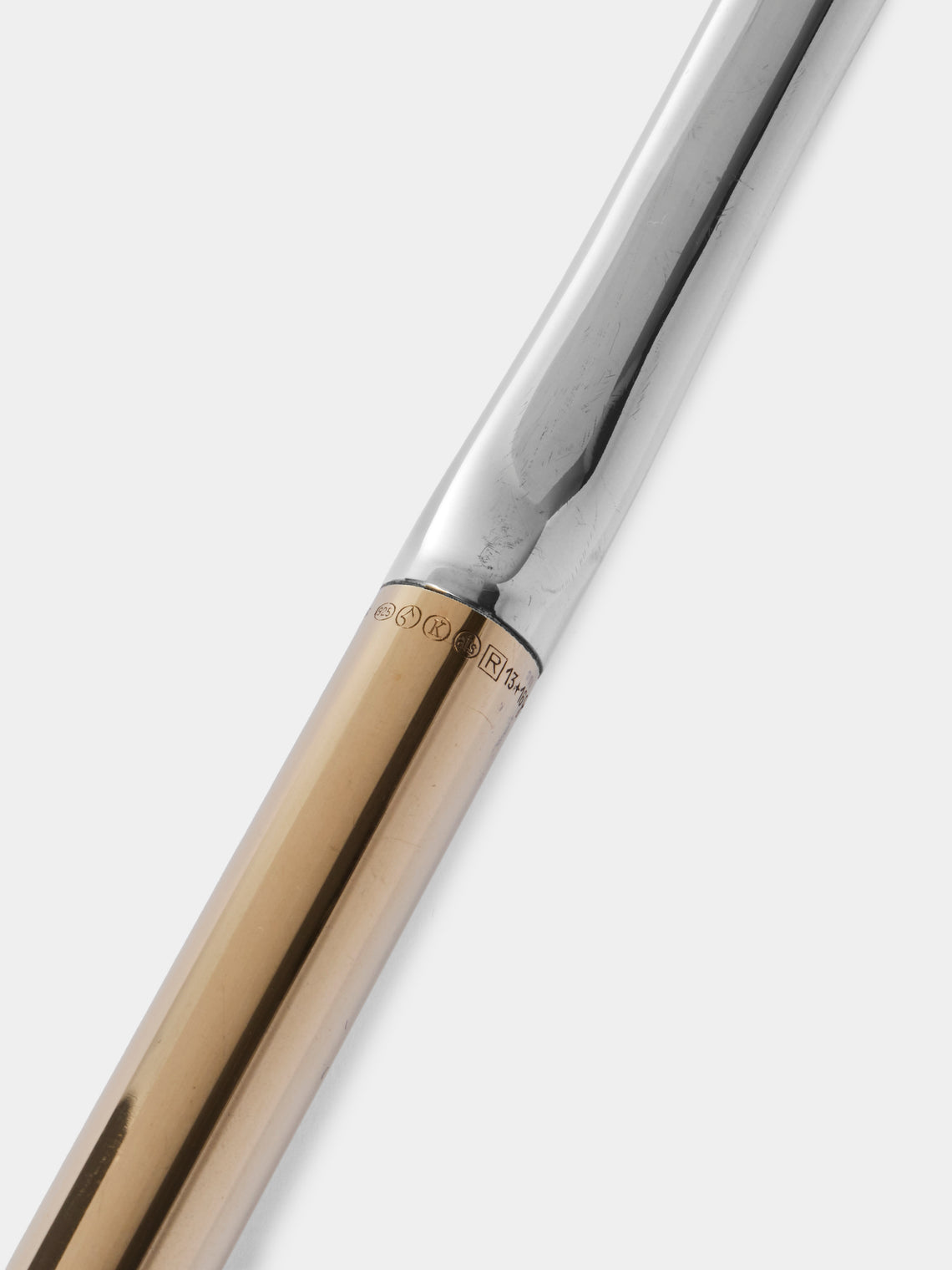 San Lorenzo - 1979 Afra and Tobia Scarpa Sterling Silver and Gold Serving Cutlery in Wooden Box (Set of 5) - Silver - ABASK