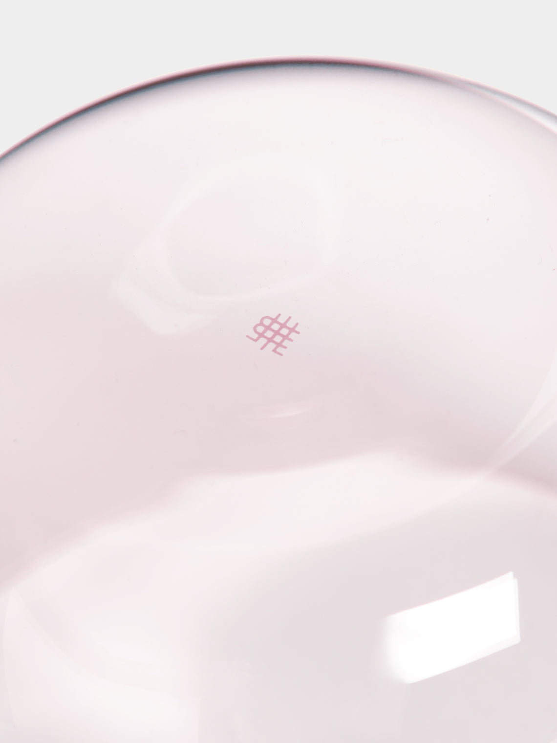 Lobmeyr - Alpha Hand-Blown Crystal Water Tumbler (Set of 2) - Pink - ABASK