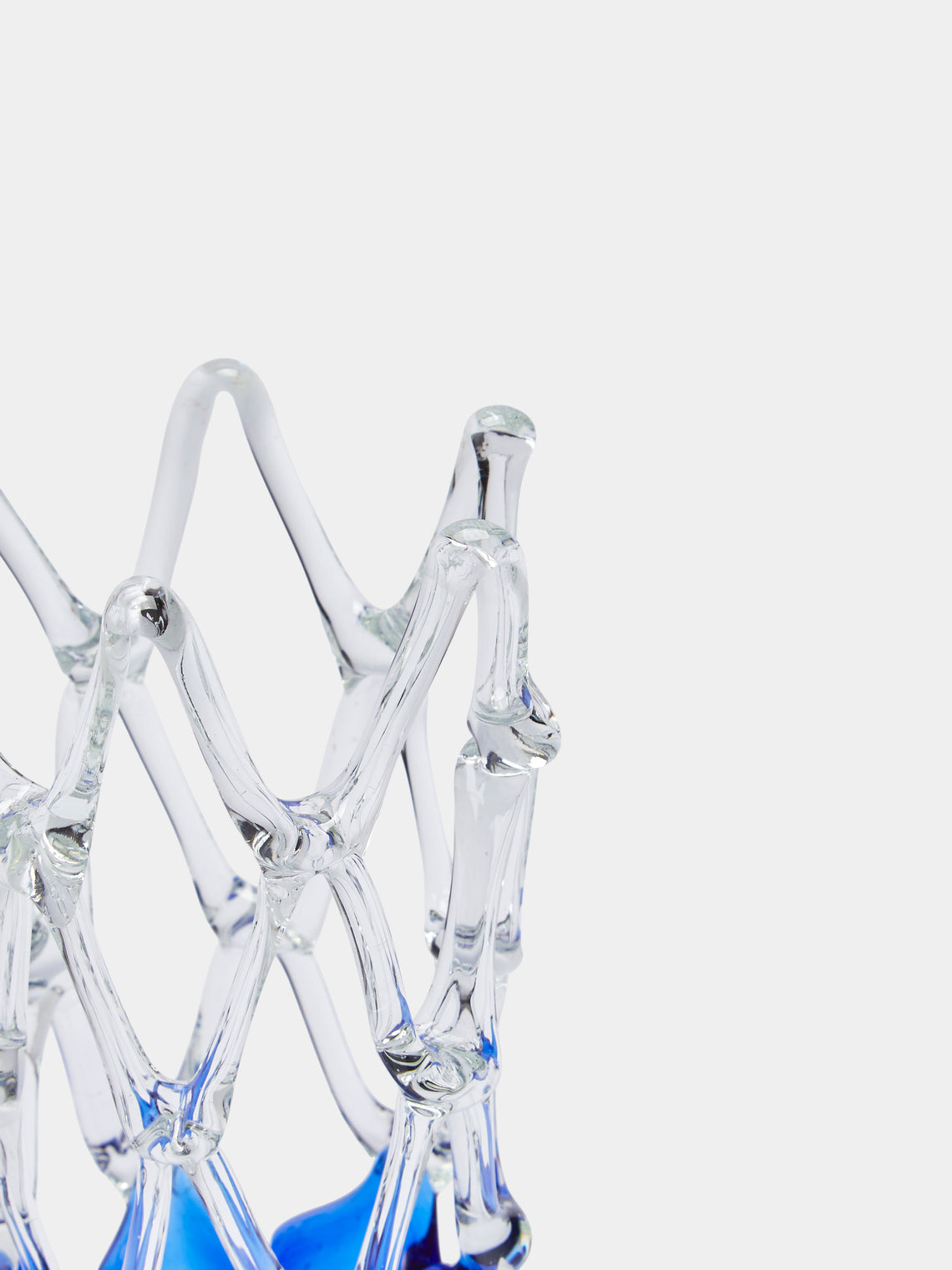 Antique and Vintage - Mid-Century Glass Vase - Clear - ABASK