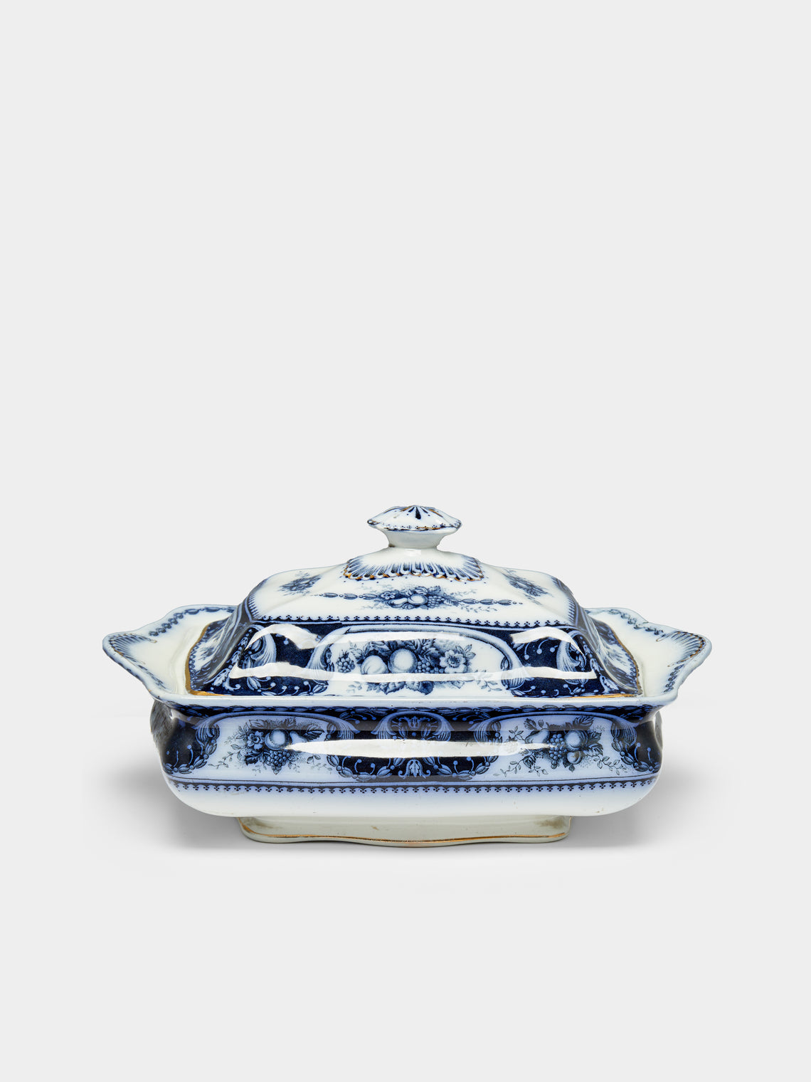 Antique and Vintage - 1900s Hand-Painted Ceramic Tureen -  - ABASK - 