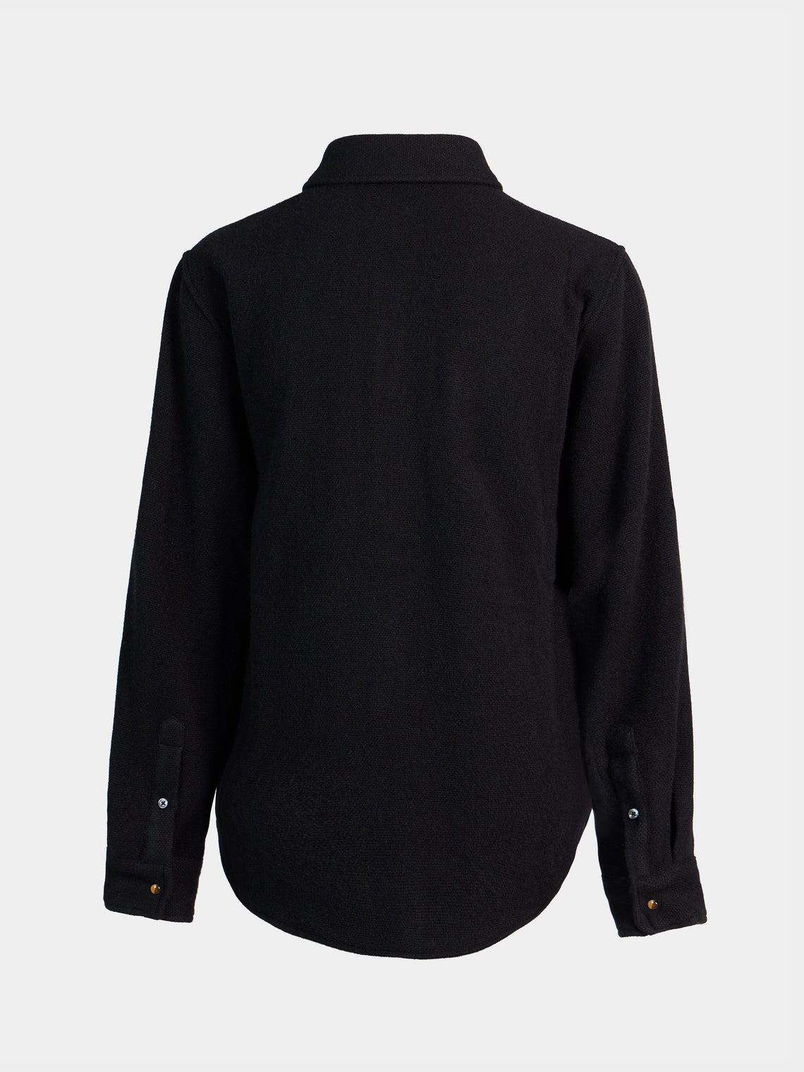 God's True Cashmere - Cashmere Shirt | Size: M - Black - ABASK