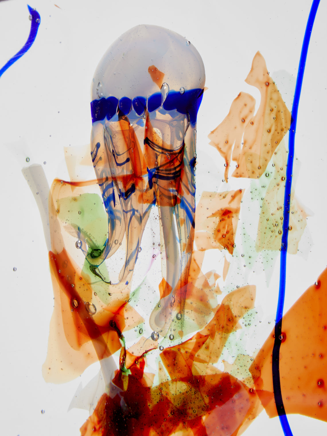 Antique and Vintage - 1950s Aquarium Murano Glass Paperweight - Multiple - ABASK