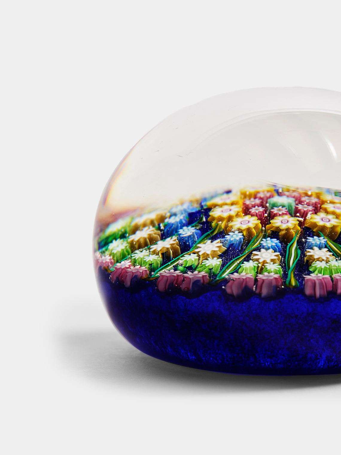 Antique and Vintage - 1930s Murano Glass Paperweight - Blue - ABASK